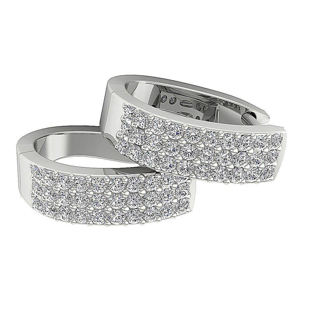 Designer14kWhiteGoldEarring