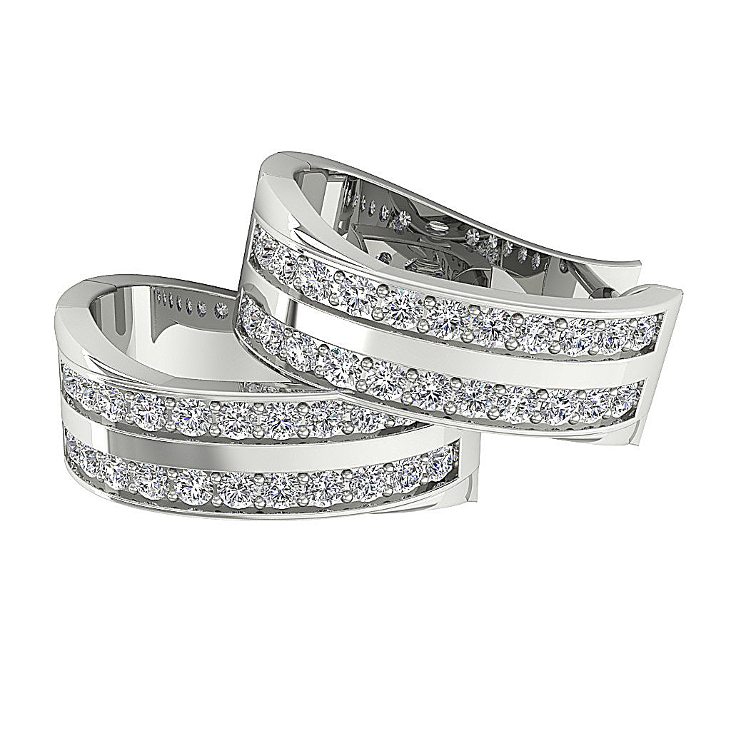Designer14kWhiteGoldEarring