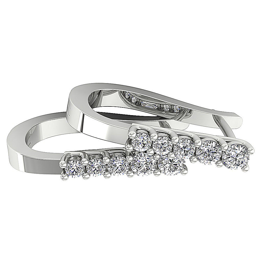 DesignerMediumHoops14kSolidGoldEarring