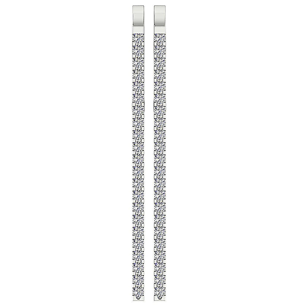 DesignerNaturalDiamond14kWhiteGoldEarring