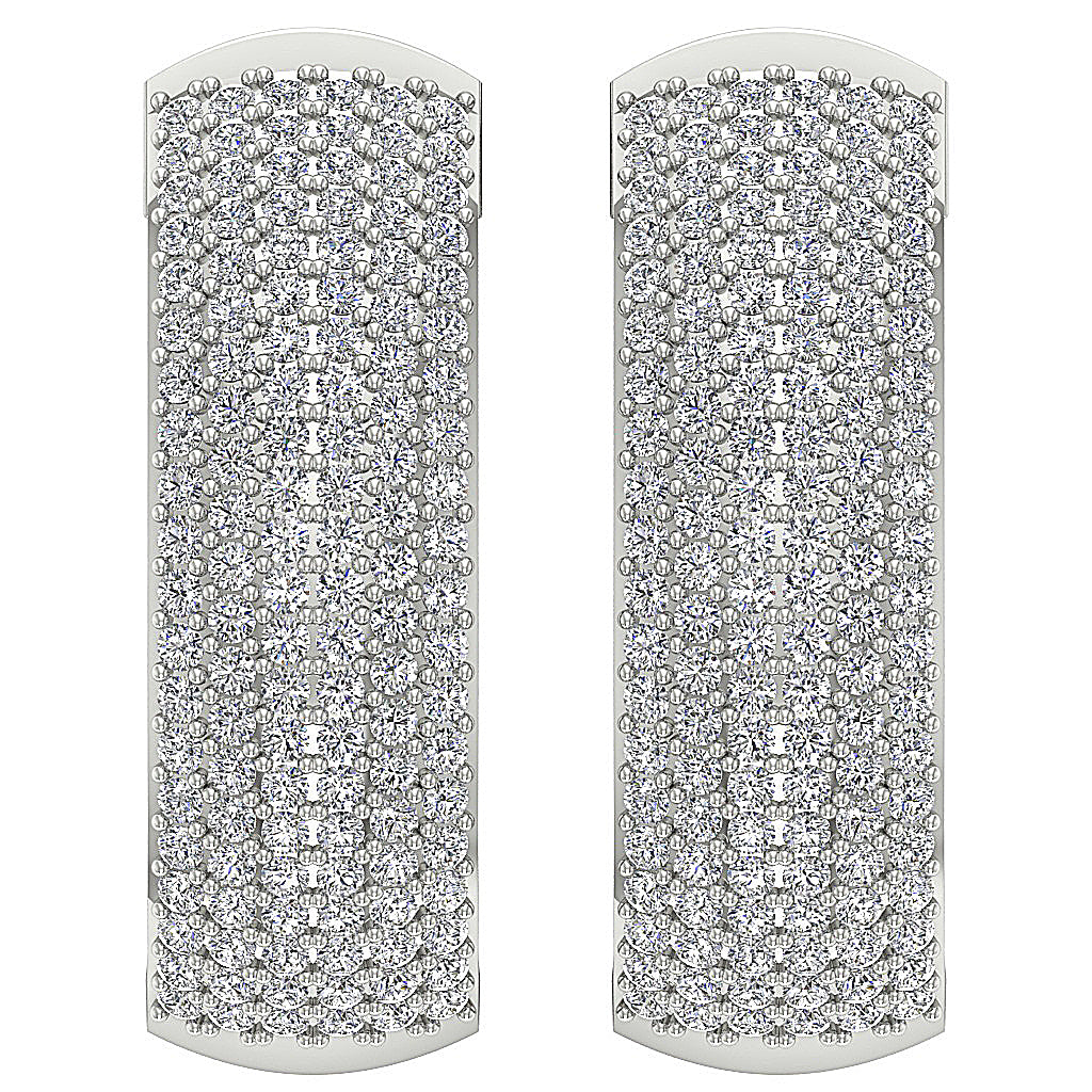 DesignerNaturalDiamond14kWhiteGoldEarring
