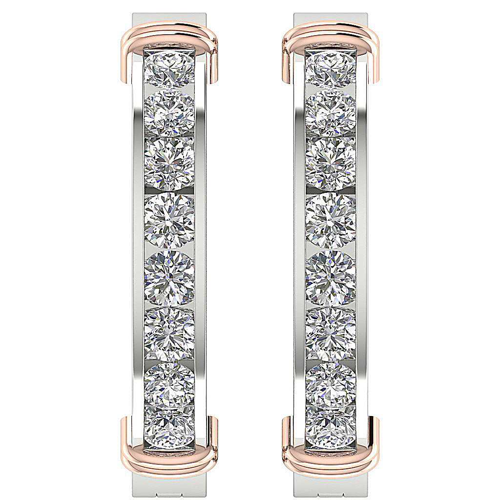 DesignerNaturalDiamond14kWhiteGoldEarring
