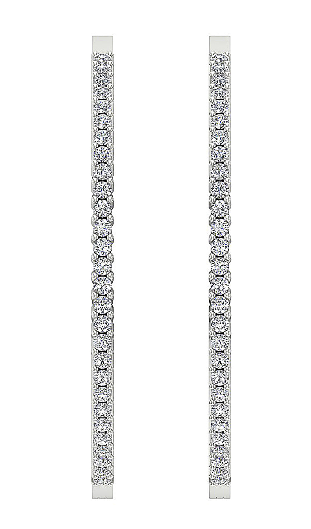 DesignerNaturalDiamond14kWhiteGoldEarring