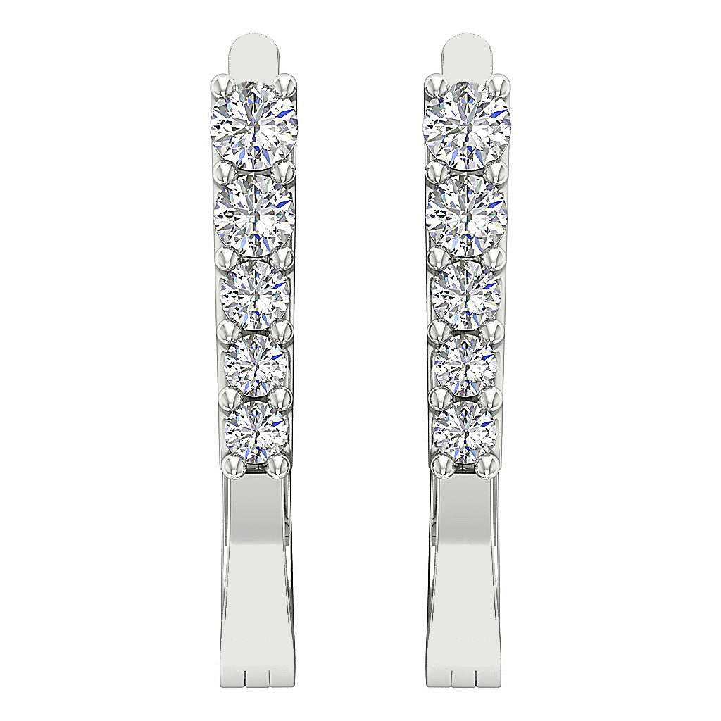 DesignerNaturalDiamond14kWhiteGoldEarring