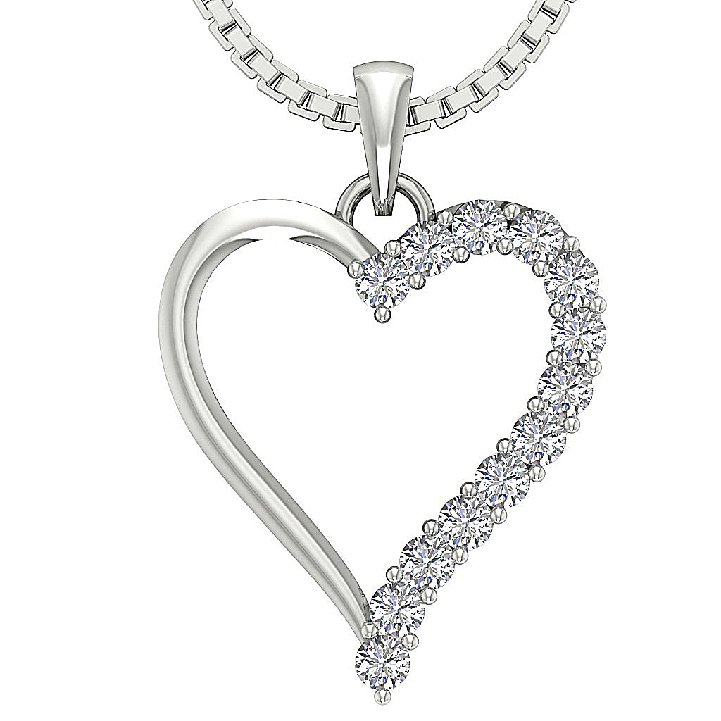 DesignerNaturalDiamond14kWhiteGoldPendant