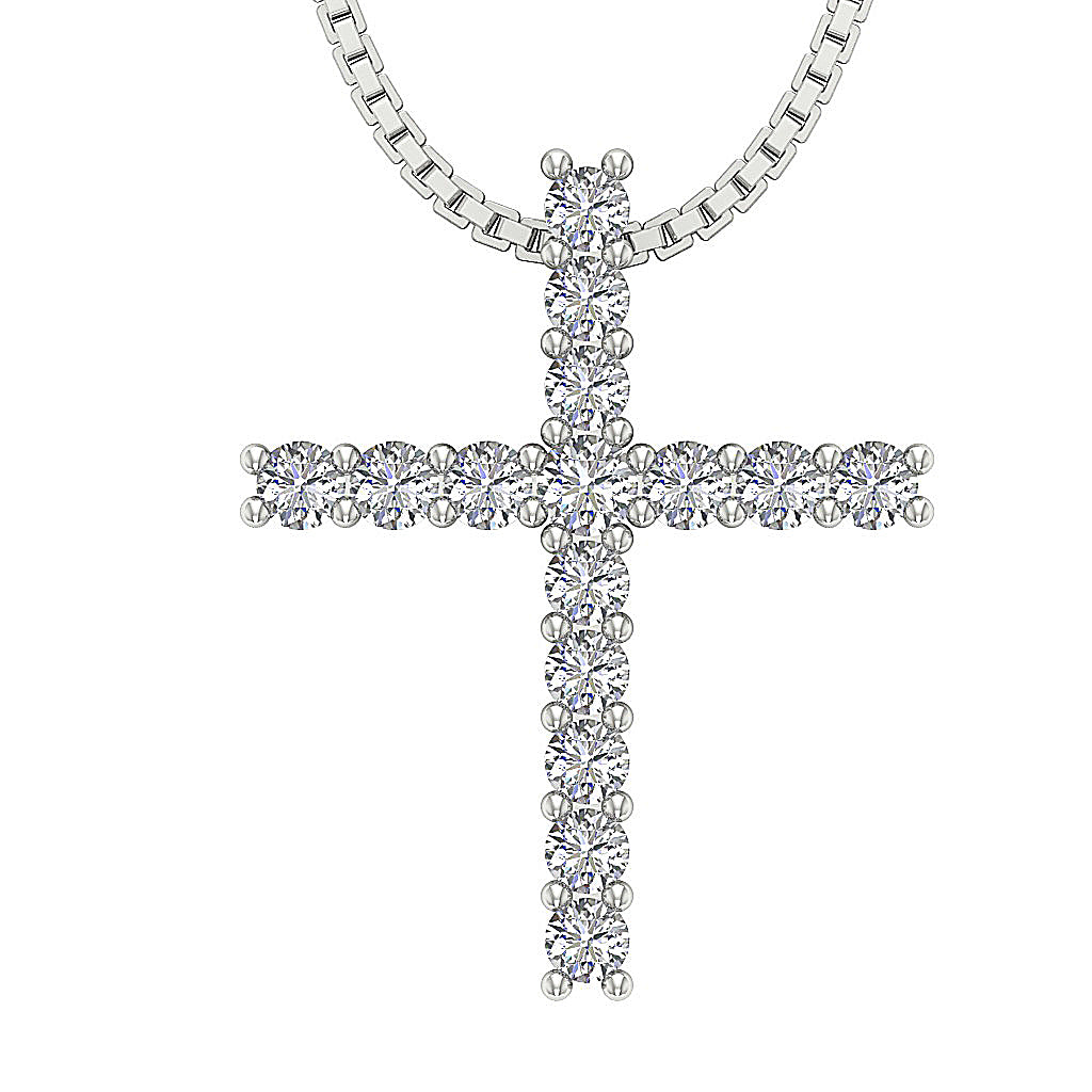 DesignerNaturalDiamond14kWhiteGoldPendant
