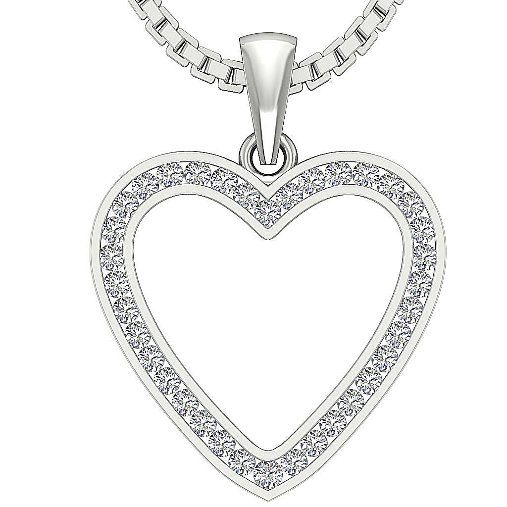 DesignerNaturalDiamond14kWhiteGoldPendant