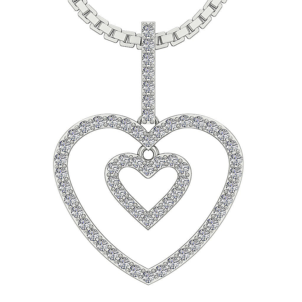 DesignerNaturalDiamond14kWhiteGoldPendant