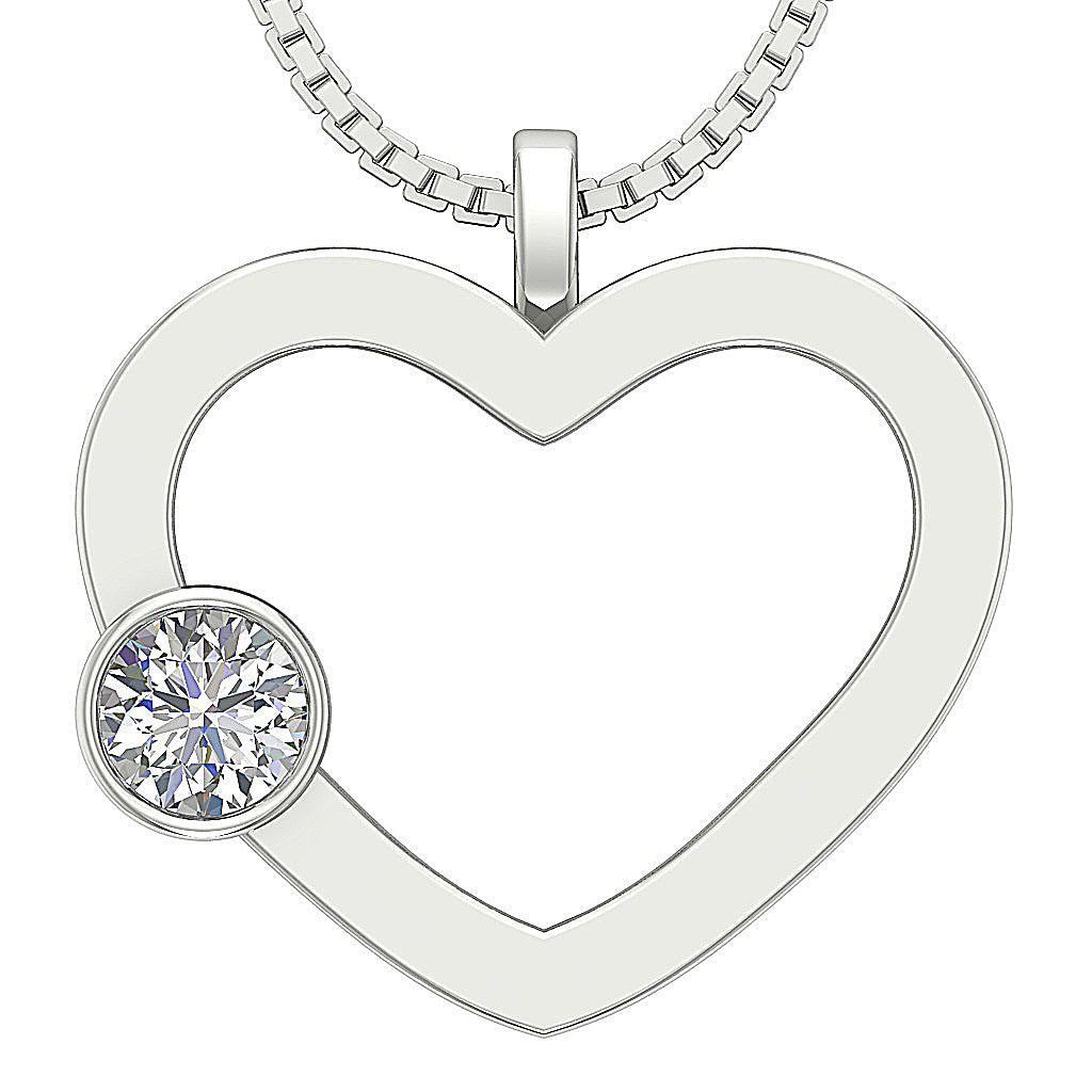 DesignerNaturalDiamond14kWhiteGoldPendant