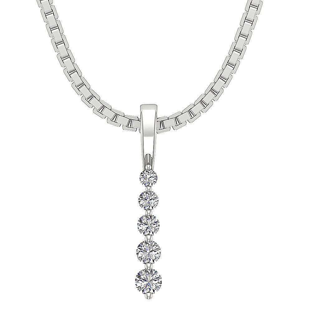 DesignerNaturalDiamond14kWhiteGoldPendant