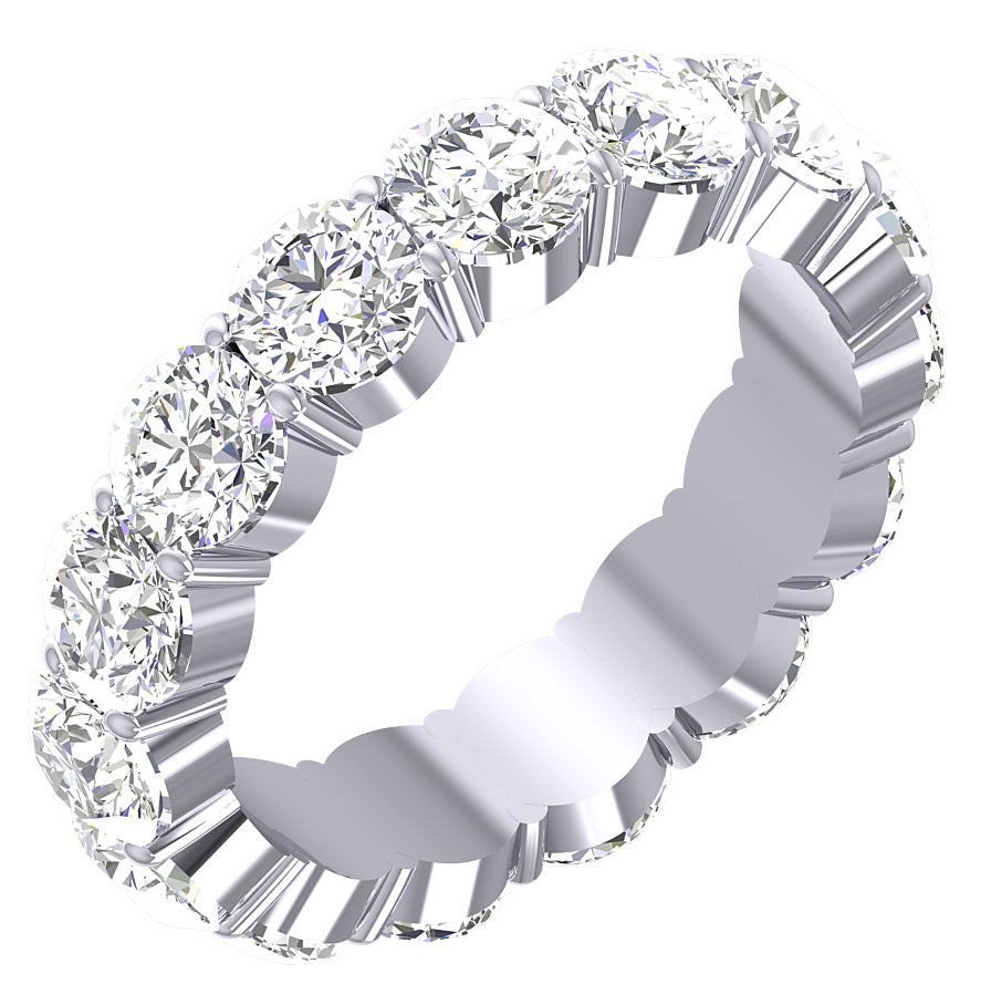 Diamond For Good Eternity Band Engagement Ring Diamond I1 G 5.00 Carat 14K Gold