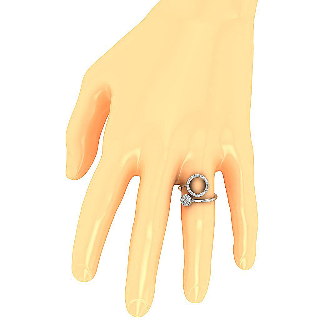 Engagement Ring SI1 G 0.30 Ct Genuine Round Cut Diamond Prong Set 16.40 MM