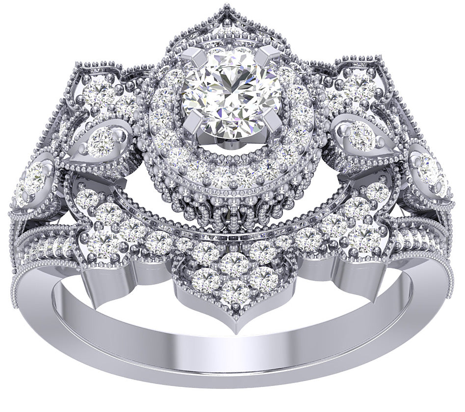 Best Wedding Band Solitaire Engagement Ring SI1 G 1.20 Carat Natural Diamond 14K Gold