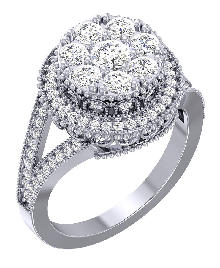 Diamond For Good Solitaire Diamond Engagement Ring I1 G 1.60 Carat 14K Rose Gold