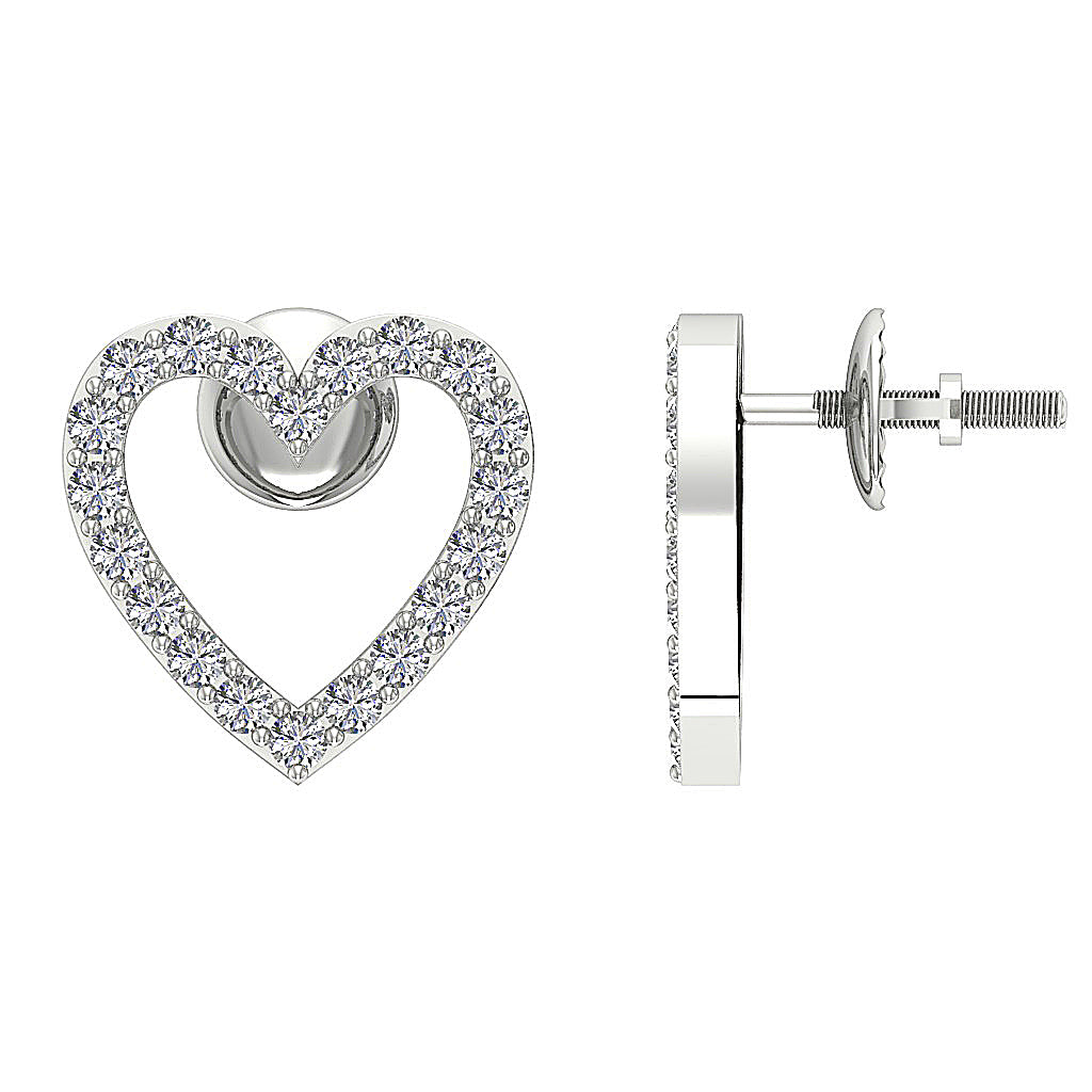 DesignerNaturalDiamond14kWhiteGoldEarring