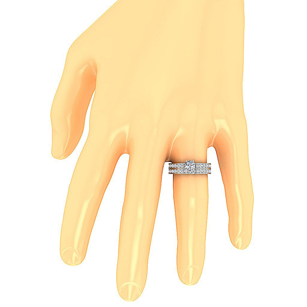 DesignerSolitaireEngagementRingonFinger