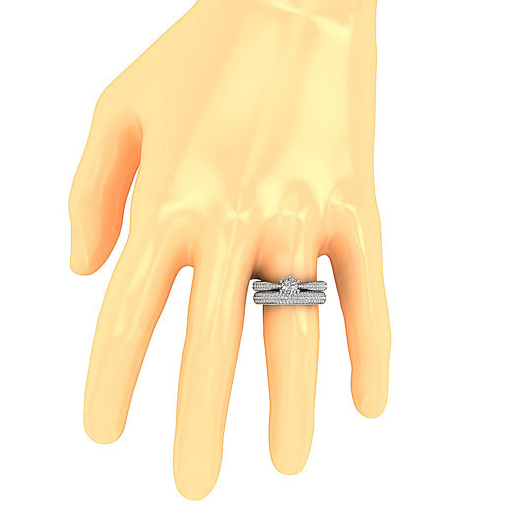 DesignerSolitaireEngagementRingonFinger