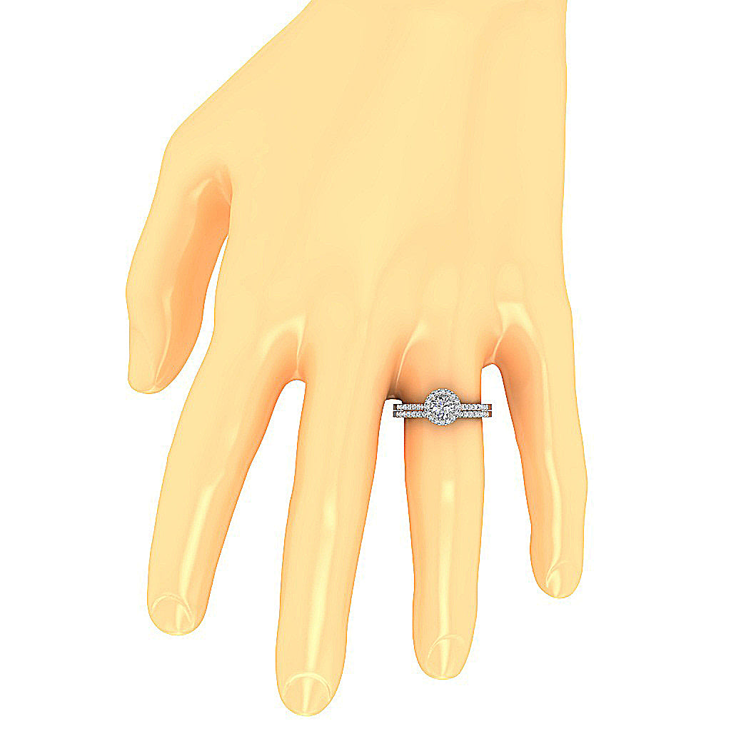 DesignerSolitaireEngagementRingonFinger