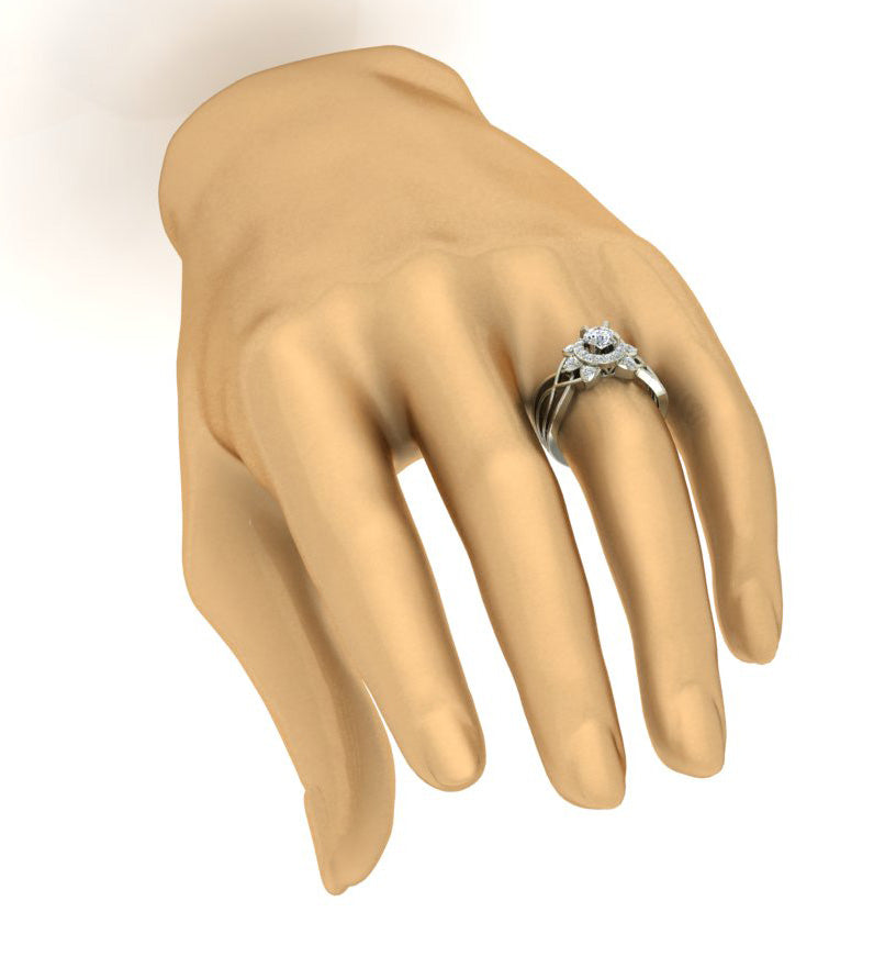 14K Gold Designer Solitaire Engagement Ring For Women SI1 G 0.90 Carat Natural Diamond