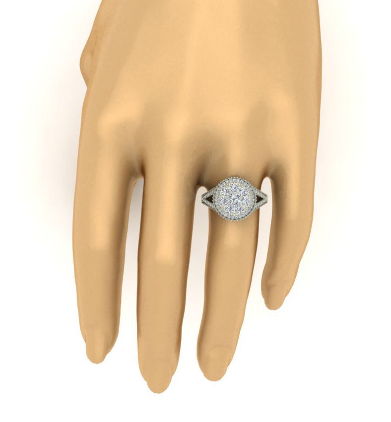 Diamond For Good Solitaire Diamond Engagement Ring I1 G 1.60 Carat 14K Rose Gold