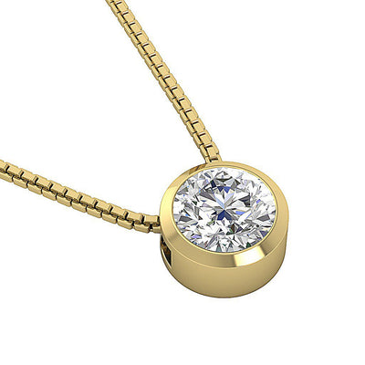 14k/18k Solid Gold Genuine Diamonds SI1/I1 1.00 Carat Unique Fashion Pendants
