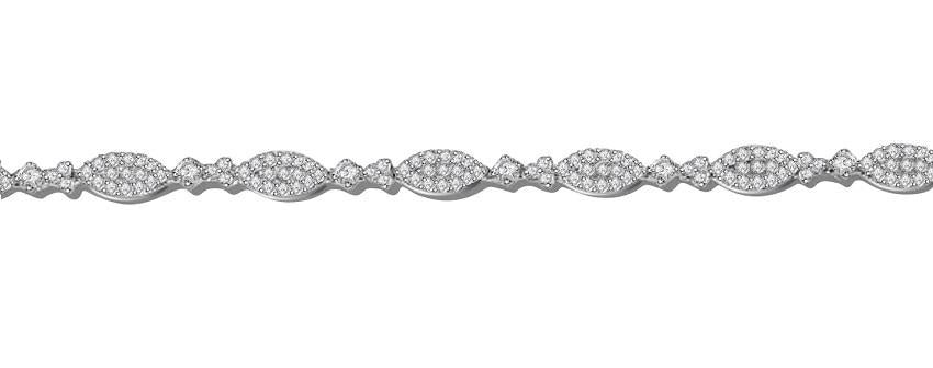 Designer Bracelet Natural Diamonds 14k/18k Solid Gold VVS1/VS1/SI1/I1 2.75 Ct Pave Set 7.00Inch