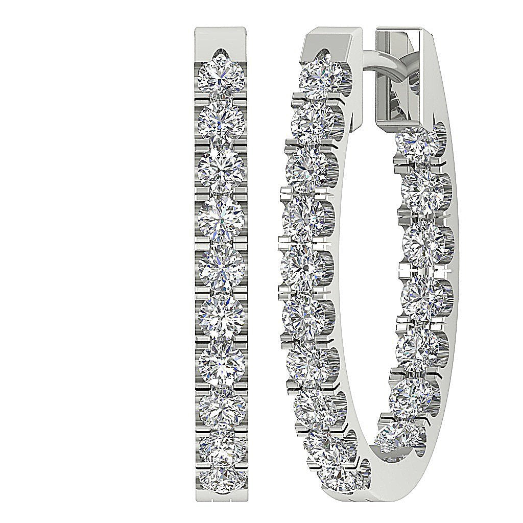 Designer Hoops 14k Solid Gold Earring