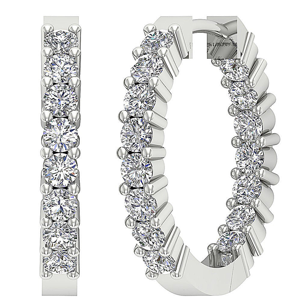 DesignerHoops14kSolidGoldEarring