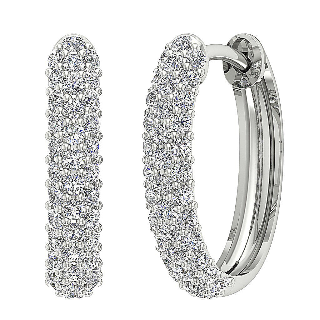 DesignerHoops14kSolidGoldEarring