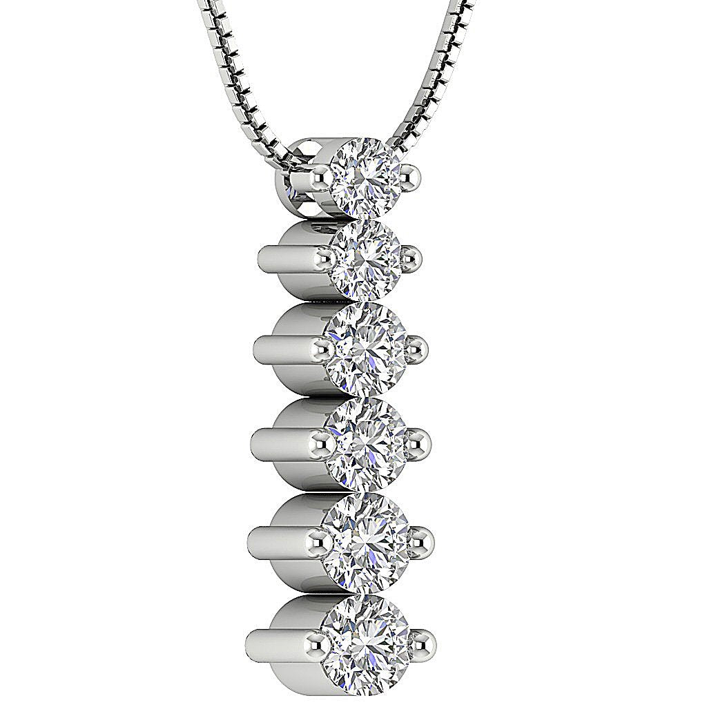 DesignerJourney14kWhiteGoldAnniversaryPendants