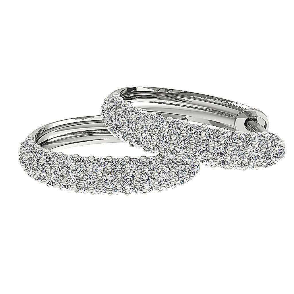 DesignerNaturalDiamond14kGoldProngSetEarring