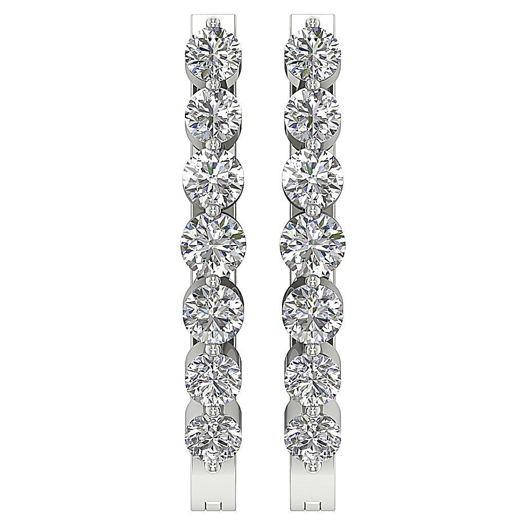 DesignerGenuineDiamondWhiteGoldEarring