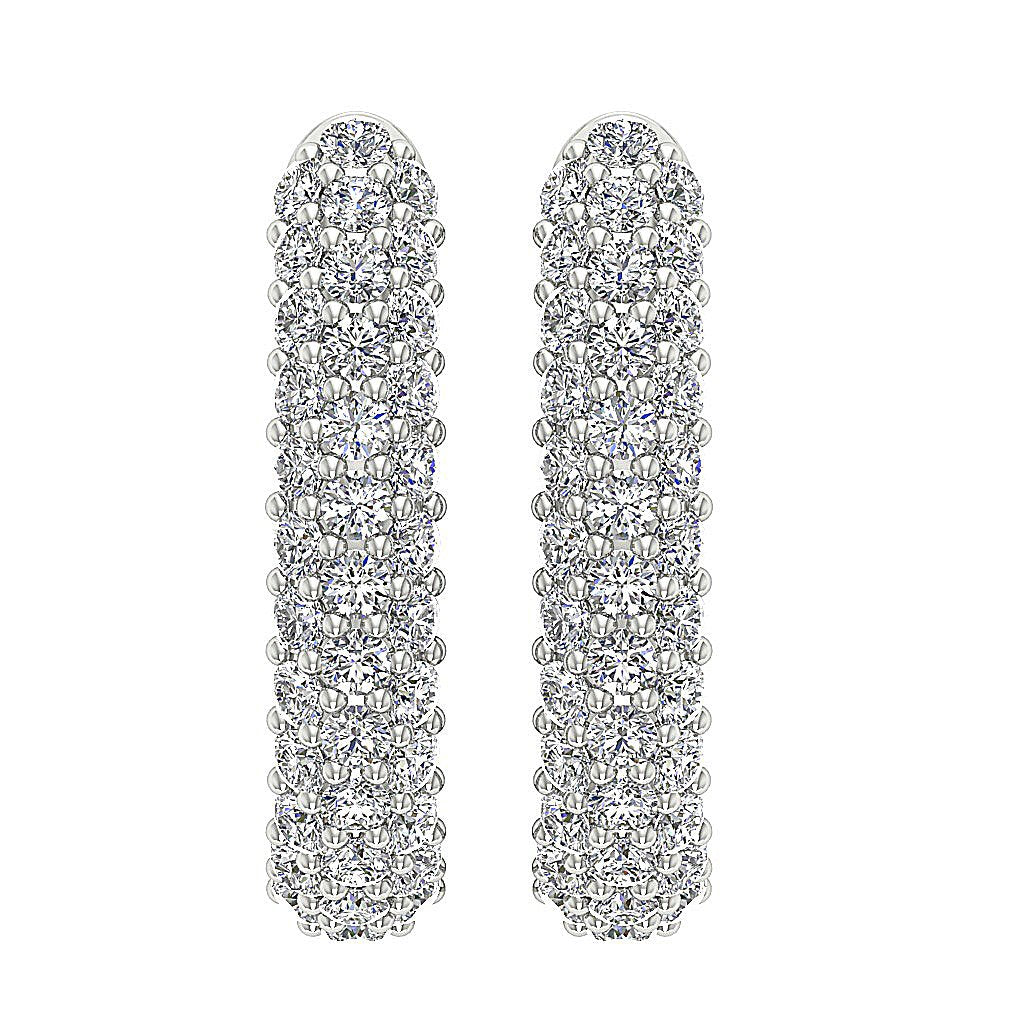 DesignerNaturalDiamond14kWhiteGoldEarring