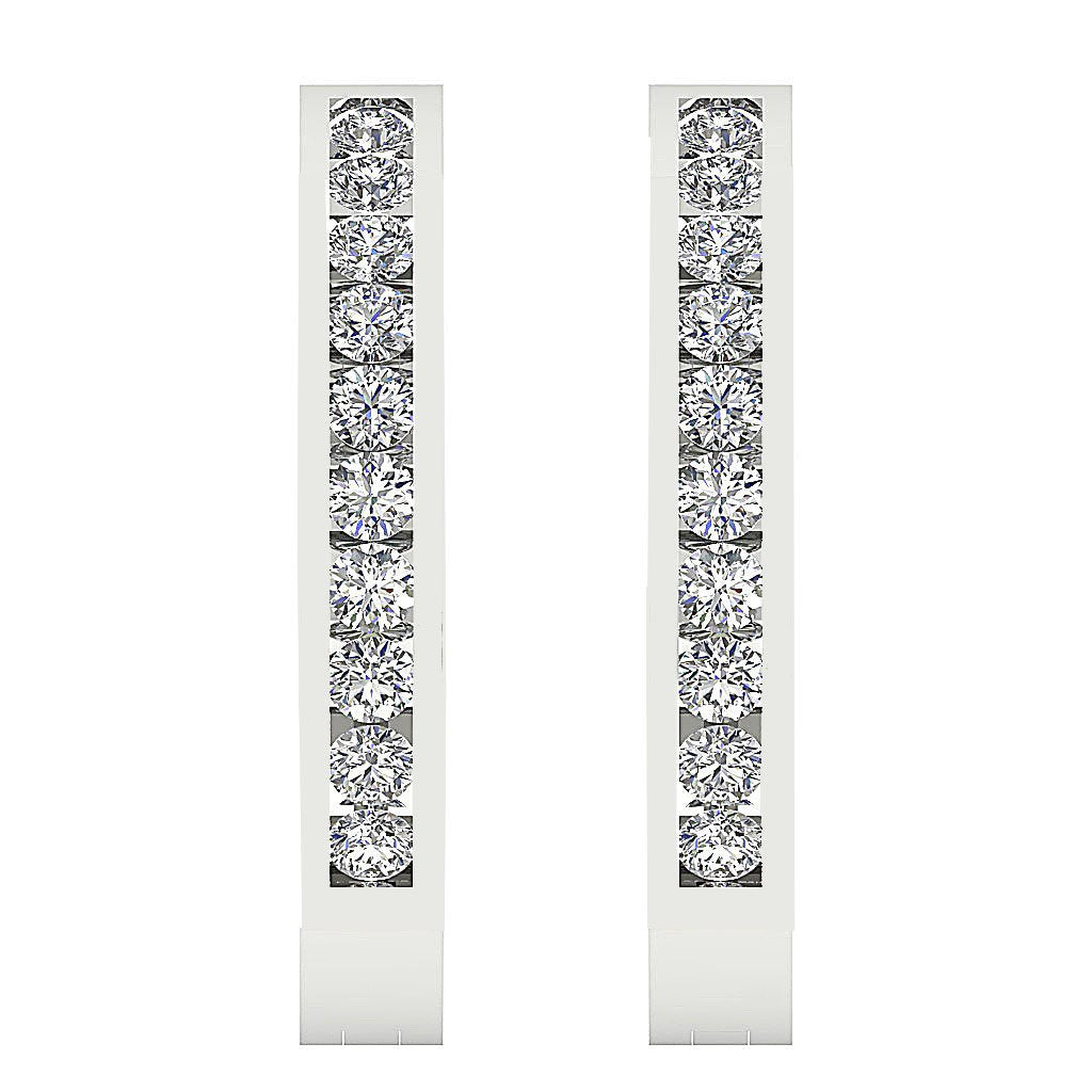DesignerNaturalDiamond14kWhiteGoldEarring