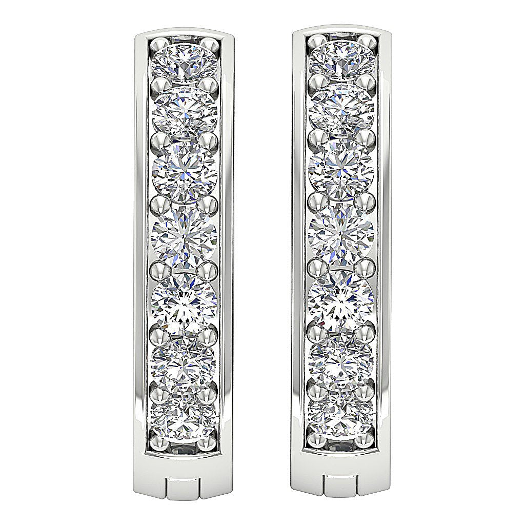 DesignerNaturalDiamond14kWhiteGoldEarring