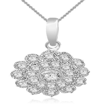 Fashion Pendants I1/SI1 G 0.65 Carat 14k/18k White Yellow Rose Gold Natural Diamond