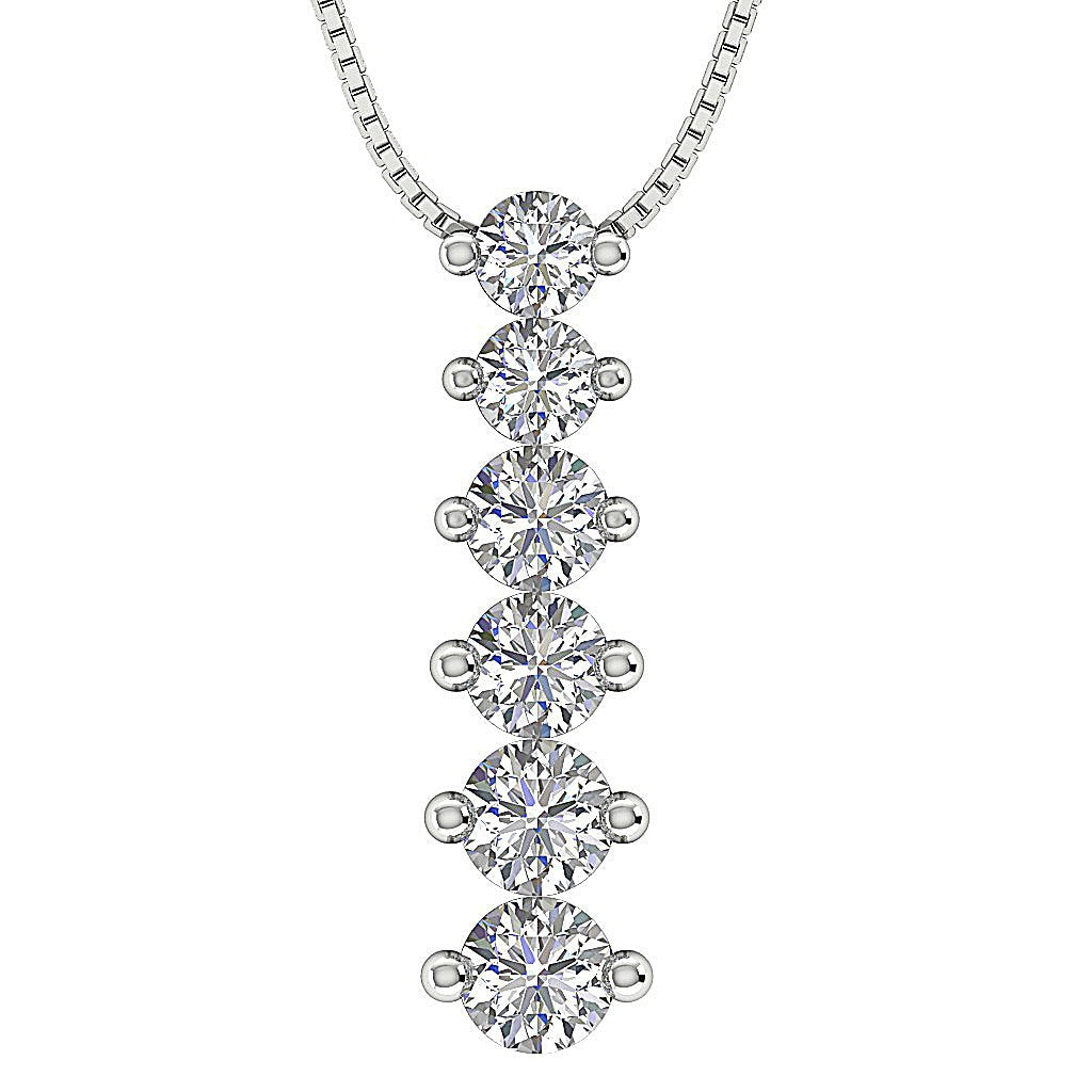 DesignerNaturalDiamond14kWhiteGoldPendants