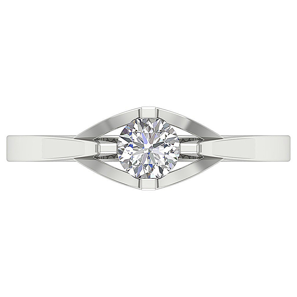 DesignerGenuineDiamondWhiteGoldRing