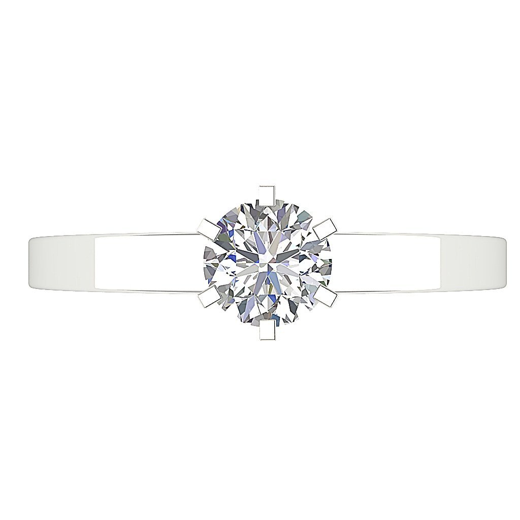 DesignerNaturalDiamondWhiteGoldRingTopView