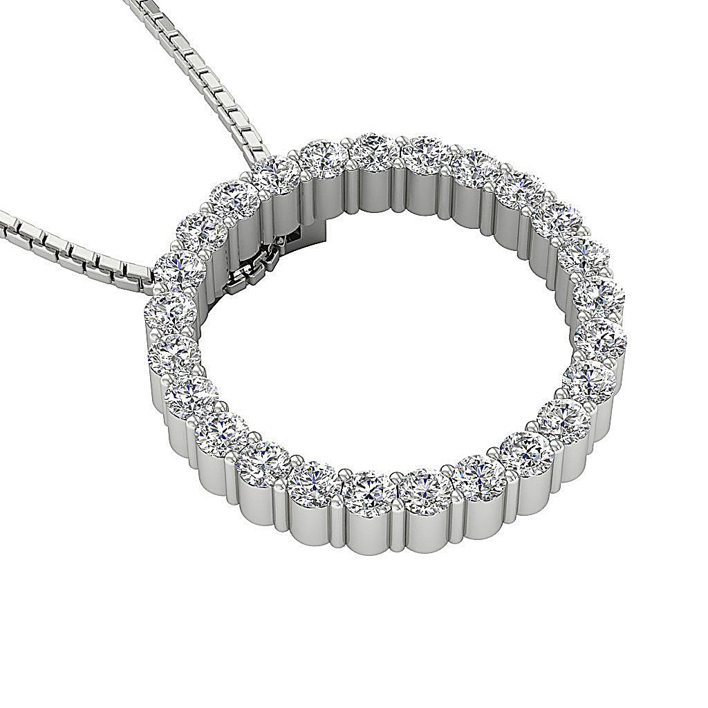 DesignerPaveSet14kWhiteGoldEngagementPendants