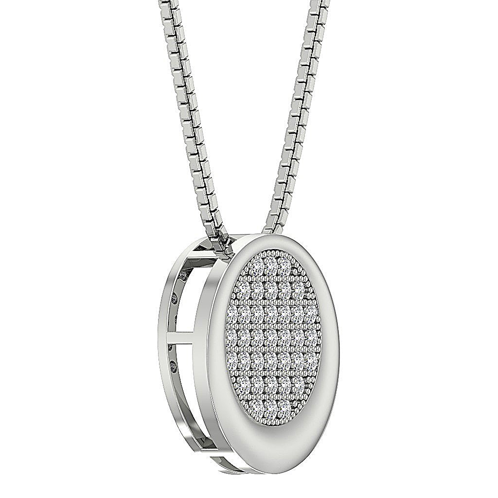 SI1/I1 G 0.45 Ct Circle Of Love Wedding Pendants Genuine Diamond 14k/18k Yellow Gold Prong Set