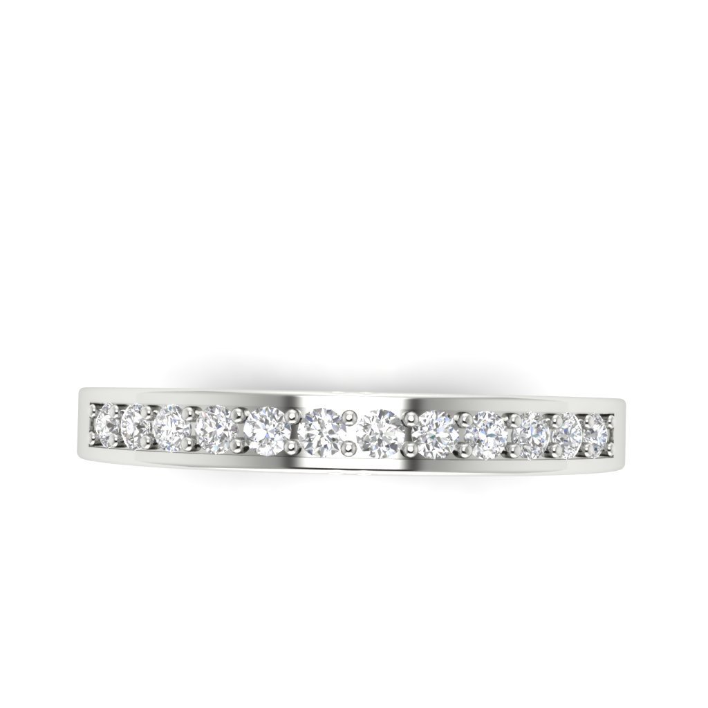 14k White Yellow Rose Gold Petite Engagement Ring I1 G 0.25 Ct Round Diamond Prong Set 2.45MM
