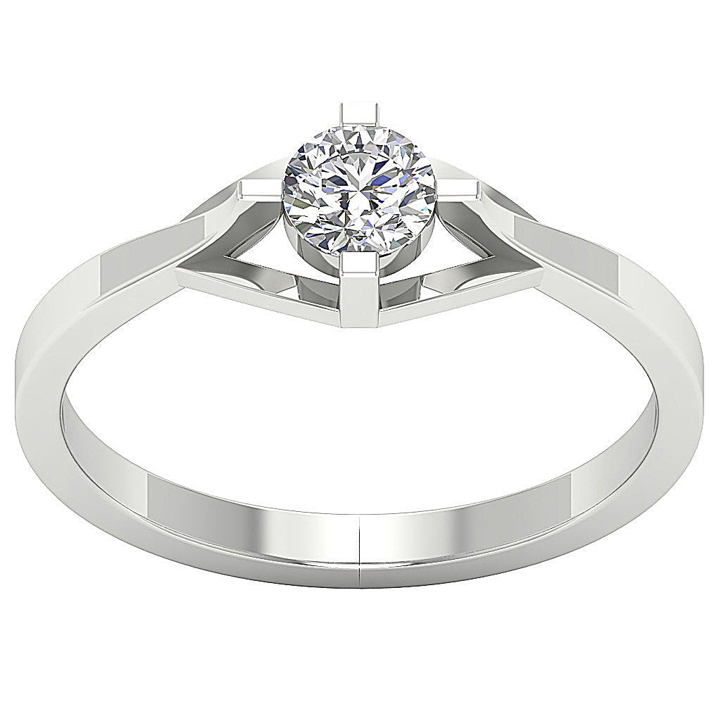 DesignerSolitaire14kWhiteGoldRingProngSet