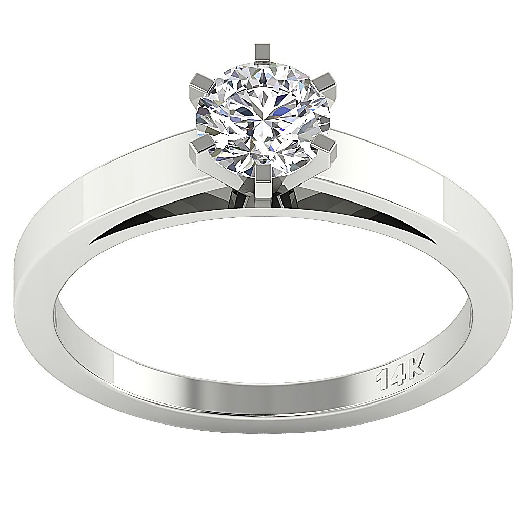 DesignerSolitaire14kWhiteGoldAnniversaryRing