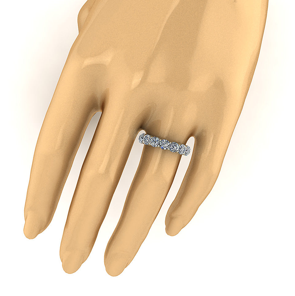 Diamond For Good Eternity Band Engagement Ring Diamond I1 G 5.00 Carat 14K Gold