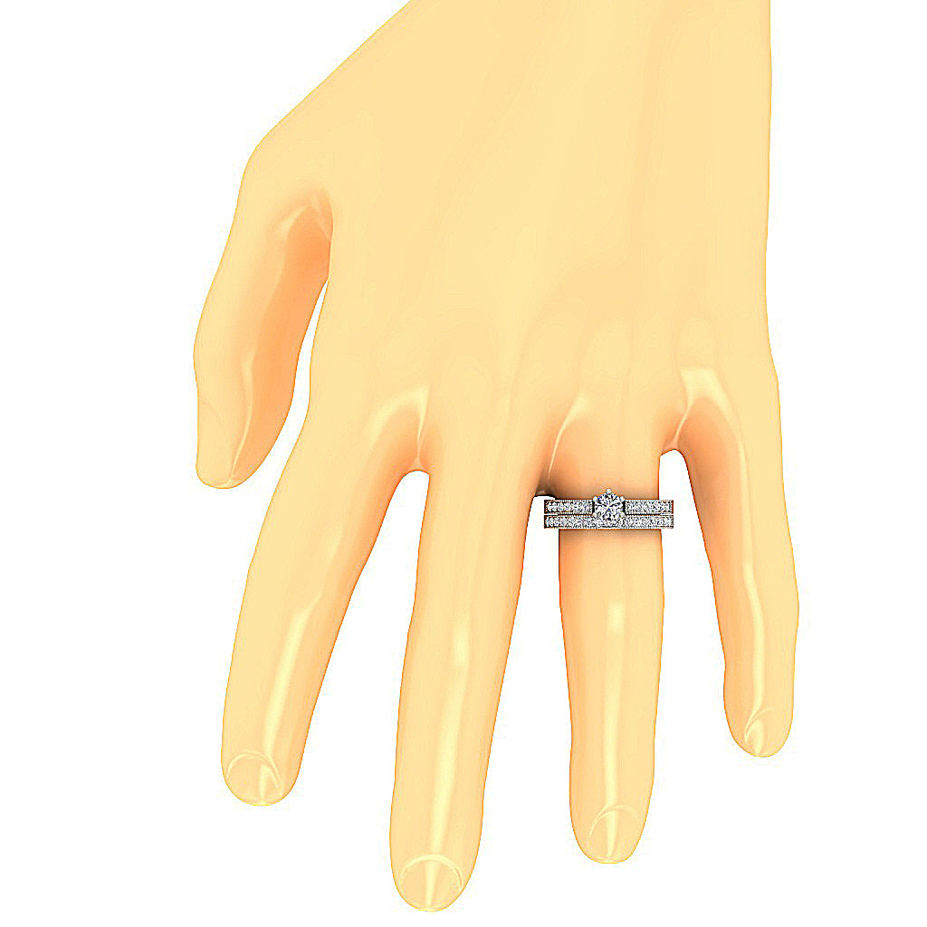 GenuineDiamondDesignerRingonFinger