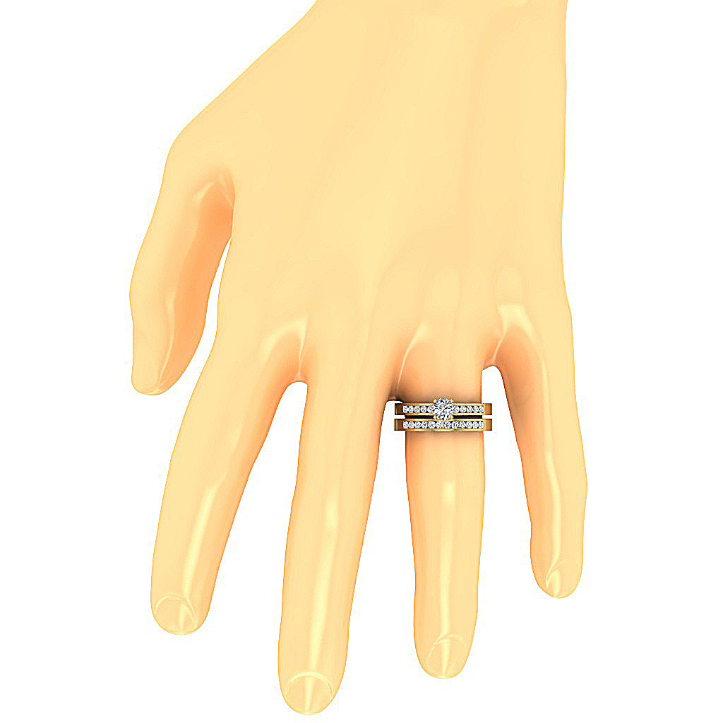 DiamondDesignerRingonFingerPaveSet