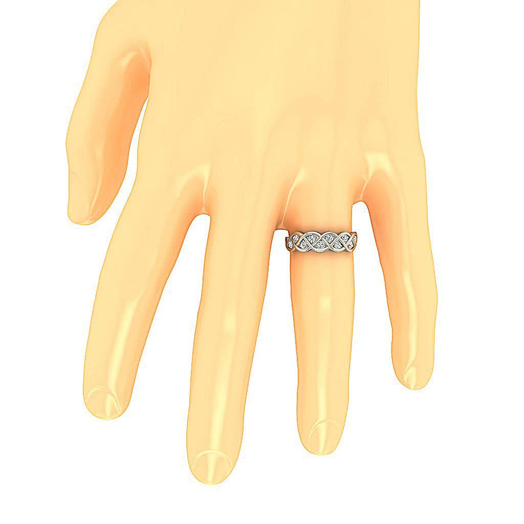 Engagement Ring Round Cut Diamond Prong Set I1 G 0.50 Ct 14K White Yellow Rose Gold 6.00MM