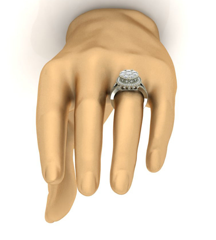 Diamond For Good Solitaire Diamond Engagement Ring I1 G 1.60 Carat 14K Rose Gold