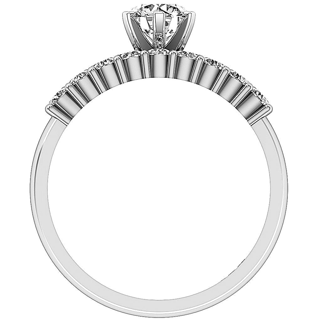 Diamond14kWhiteGoldRingFrontView